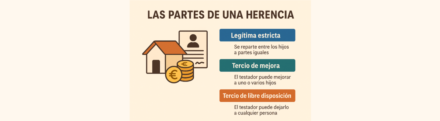 Las partes de una herencia y cómo se reparten en España - Jimenibus Legal