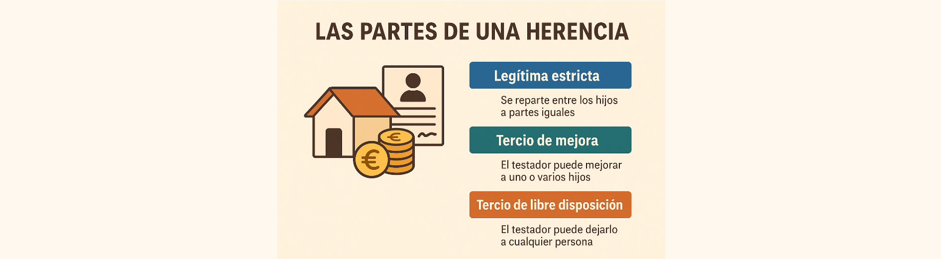 Partes de una herencia - Ana Jiménez abogada en Socuéllamos